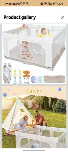Large foldable baby playpen - &,