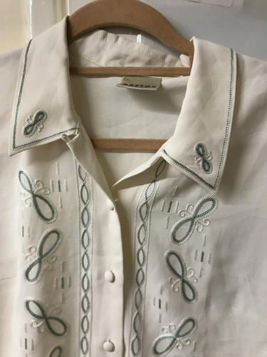 Eastex blouse ivory short - blouse,