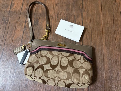 Coach shoulder bag beige pink - bag,