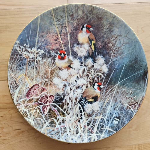 Coalport goldfinches plate - goldfinches,
