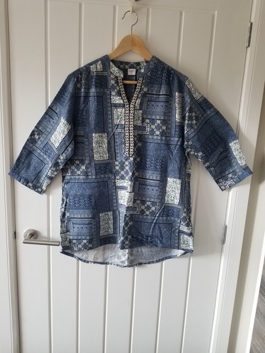Ladies blue boho printed - ladies,