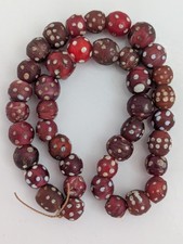 African Trade Beads Red Skunk