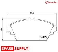 BRAKE PAD SET, DISC BRAKE FOR