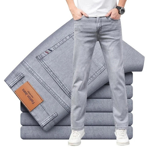 Men summer cotton jeans - men’s,