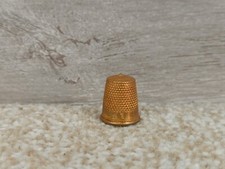 Vintage Sewing Brass Thimble