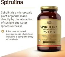 Solgar Spirulina 80 Capsules 750mg (Plant Plankton) Food Supplement Vegan