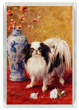 JAPANESE CHIN LOVELY DOG ART PRINT NOVELTY ACRYLIC FRIDGE MAGNET GREAT GIFT