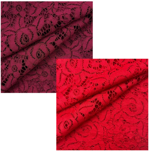 Red burgundy stretch - &,