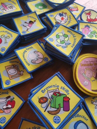 Brownie badges retro - brownie,
