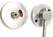 Stainless Steel Toilet Door Lock With Privacy Indicator For Public WC Lock-USED