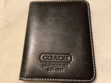 Coach black credit card holder