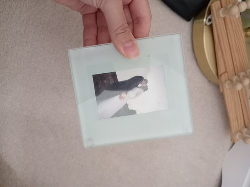 Glass coaster with - glass, for