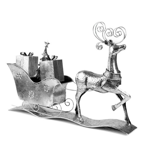 Frosted spirit metal reindeer - metal,