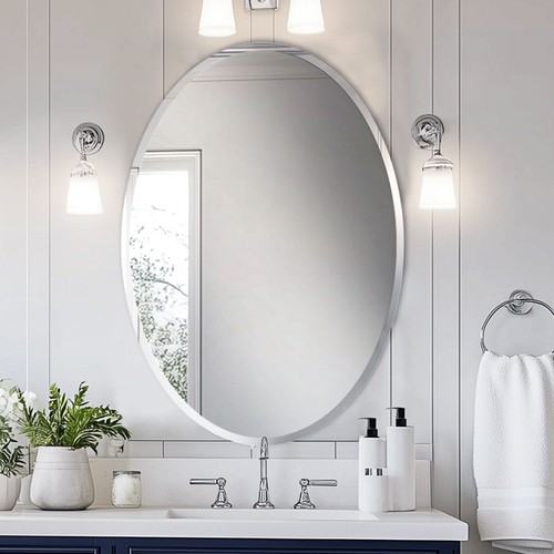 Minimalist oval mirror - oval,