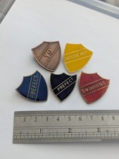 School enamel shield - school, pin