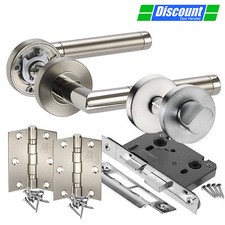 Bathroom Door Handle Set with