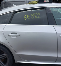 AUDI A5 8T 5DR SPORTBACK 2010 O/S DRIVER SIDE REAR DOOR SILVER LX7W