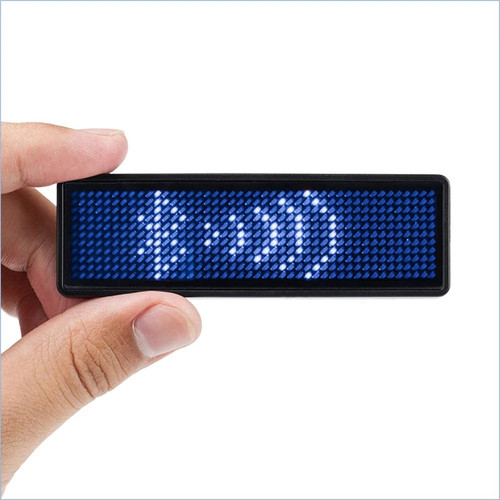 Rechargeable led name badge - rechargeable,