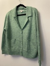 BNWT Monsoon apple green wool mix boxy cardigan size small