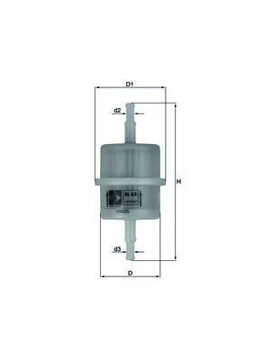 Mahle kl63 fuel filter - kl63,