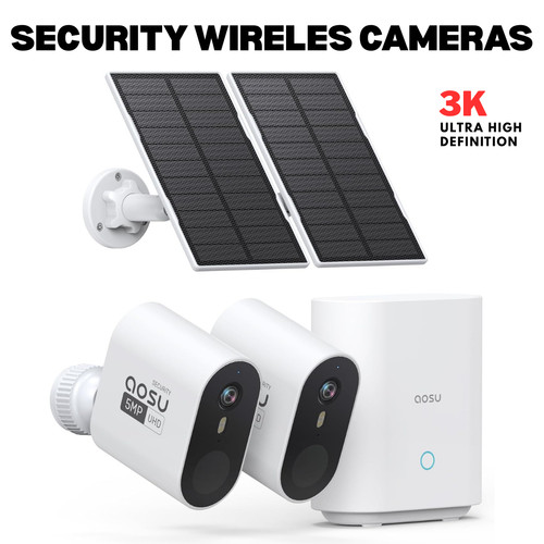 Solar outdoor security camera - solar,