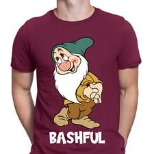 Seven 7 Dwarfs Snow White Happy Costume Funny Bashful Dopey Mens T-Shirts #UJG#2