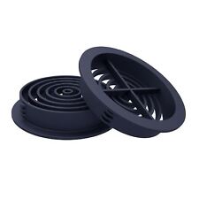 4 x Blue  Black Vivarium  Caravan  70mm  Insect Air Vents Highest Air Flow