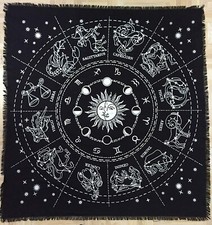 Zodiac altar cloth black - altar,