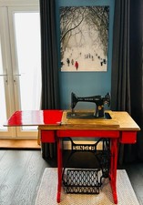 1920s red singer sewing - 1920s,