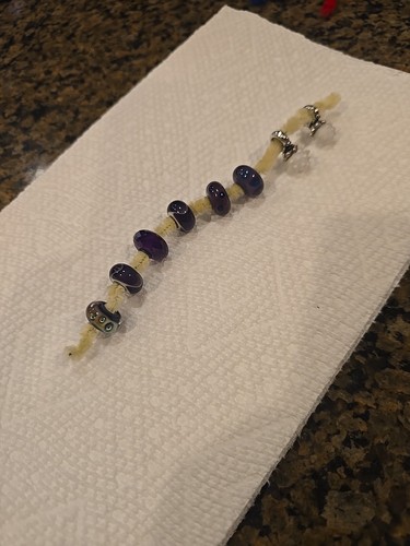 Purple troll beads - purple,
