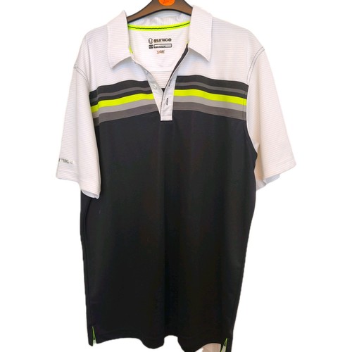 Sunice white black golf polo - sunice,