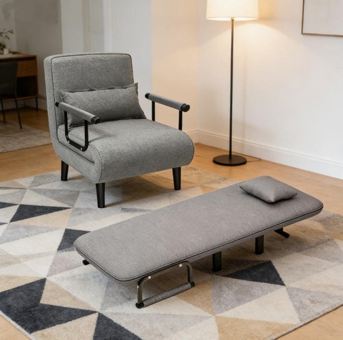 Folding fabric sofa - sofa, bed