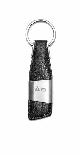 Audi keyring black leather key - audi,