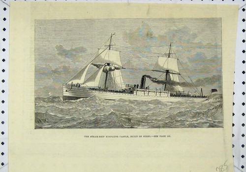 Original old antique print - original,