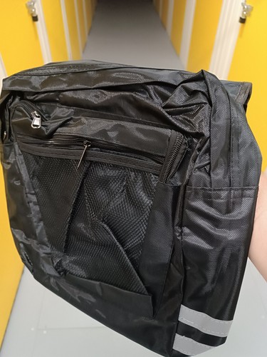 Double bike pannier bags - pannier, black