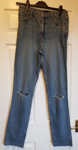 Asos design blue jeans zip - blue,