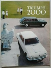 Triumph 2000 Brochure 1968 - Saloon  Estate