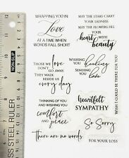 Clear rubber stamps Verse Loss