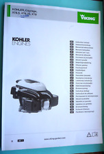 KOHLER COURAGE ENGINES XT6.5 , XT6.75 , XT8 , OWNER'S MANUAL IN 28 LANGUAGES