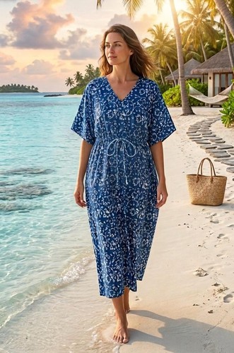 Women long african kaftan - african,