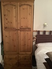 Two And Three Door Wardrobe Hand Made Solid Oak With Dressing Table