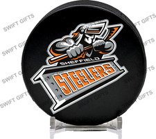 Sheffield Steelers Ice Hockey Puck 6oz regulation size and weight EIHL NHL