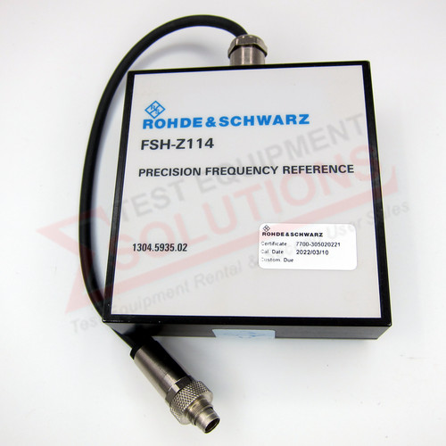Rohde schwarz fsh z114 - &, fsh-z114