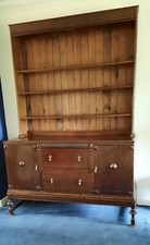 Antique Medium Oak Welsh Dresser