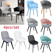 Set of 4 Modern Plastic Chairs