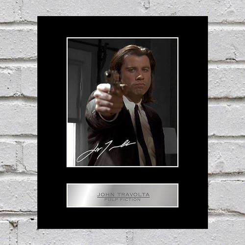 John travolta signed mounted - ,