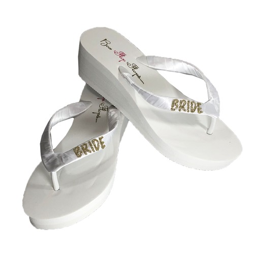 Sparkly bride flip - bride, flops