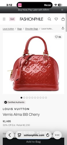 Louis vuitton alma top handle - alma,