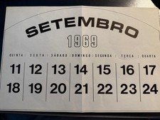 007 JAMES BOND PROP DRACO'S OFFICE CALENDAR ON HER MAJESTY'S SECRET SERVICE