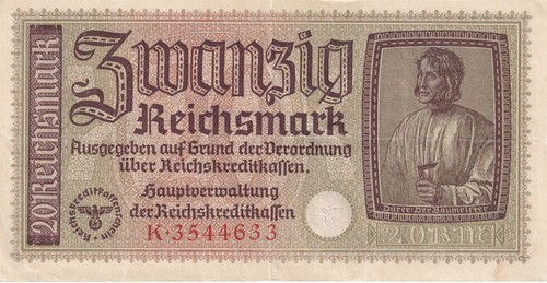 Currency germany 1940 - currency, ww2